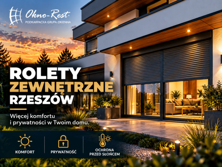 Rolety zewnętrzne Rzeszów – 7 powodów, dla których warto zamontować je w domu
